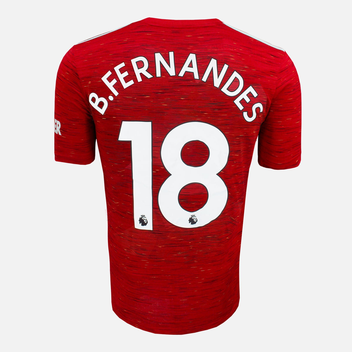 2020-21 Manchester United Home Shirt B.Fernandes 18 [Perfect] XL — Verified official Manchester United shirt, condition graded | The Vault