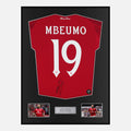 Framed Bryan Mbeumo Signed Manchester United Shirt Home 2025-26 [Classic]