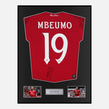 Framed Bryan Mbeumo Signed Manchester United Shirt Home 2025-26 [Classic]