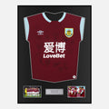 Framed Squad Signed Burnley Shirt 2019-20 Home [Classic]