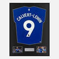 Framed Dominic Calvert-Lewin Signed Everton Shirt 2023-24 Home 9 [Classic]