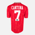 1992-94 Manchester United Home Shirt Cantona 7 [Good] L