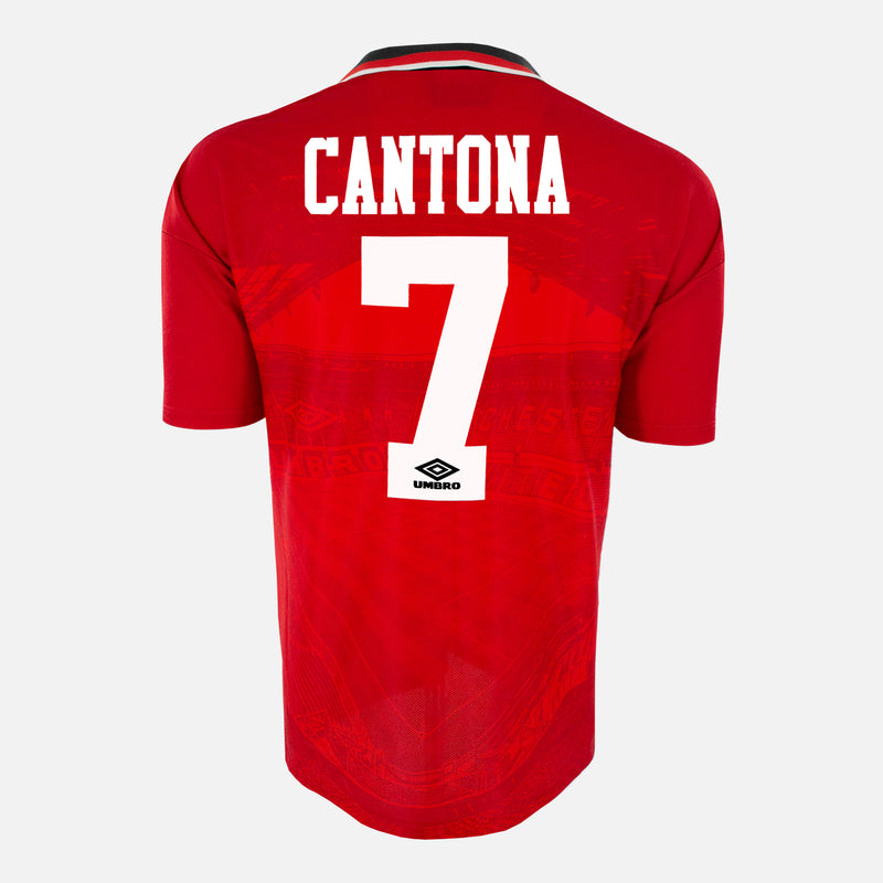 Manchester 1994-96 L 7 Cantona United Manchester Umbro ウェア United (XXL) - 6/10 - #7 Cantona Shirt Home ウェア