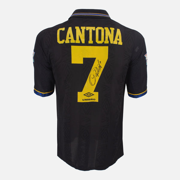 Eric Cantona Signed Manchester United Shirt 1992-94 Away [7]