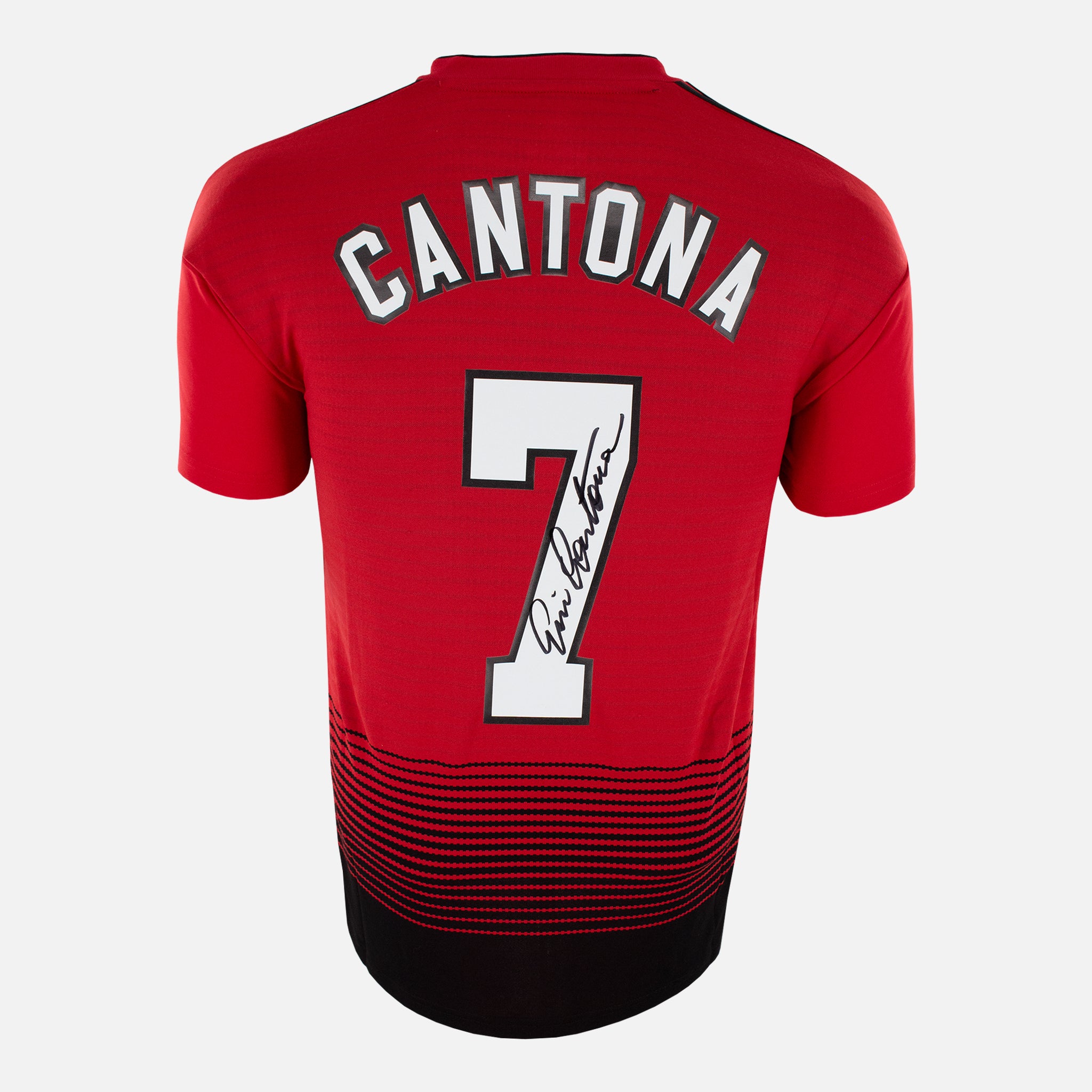 Framed Eric Cantona Signed Manchester United Shirt 2018-19 Home [Moder ...