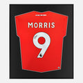 Framed Morris Signed Luton Town Shirt, Premier League [Lite]