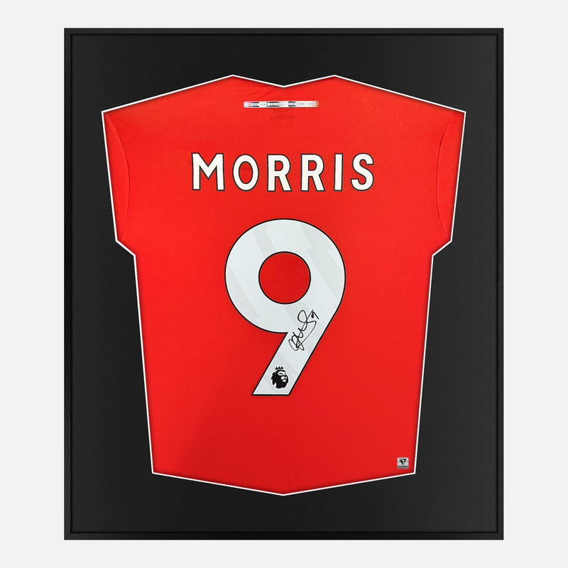 Framed Morris Signed Luton Town Shirt, Premier League [Mini]