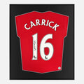 Framed Carrick Signed Shirt, Man Utd Red Home [Lite]