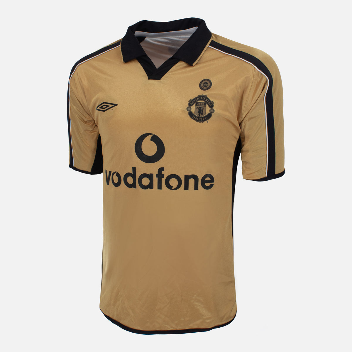 2001-02 Manchester United Away Shirt Centenary Reversible [Excellent] — Verified official Manchester United shirt, condition graded | The Vault