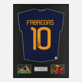 Framed Cesc Fabregas Signed Spain Shirt 2010 World Cup [Classic]