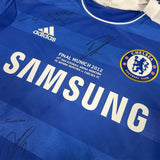 Framed Squad Signed Chelsea Shirt Home 2012 CL Final [Classic]
