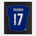 Framed Pedro Signed Shirt, Chelsea Home [Lite]