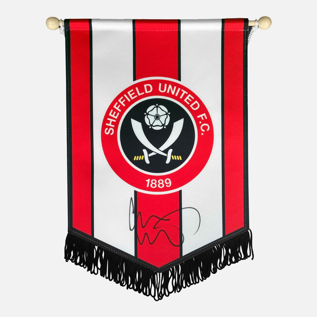 Chris Wilder Signed Sheffield United Pennant — Ready to hang in your man cave, home bar or office | The Vault