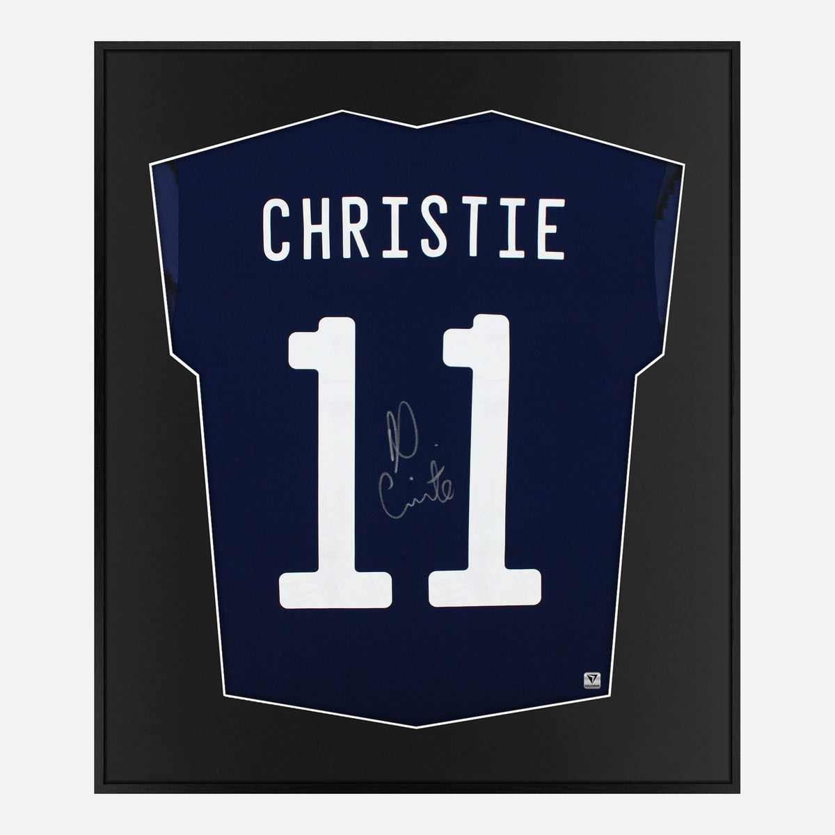 Framed Ryan Christie Signed Shirt, Scotland, Number 11 [Lite] — Lite framed Scotland shirt signed by Ryan Christie | The Vault