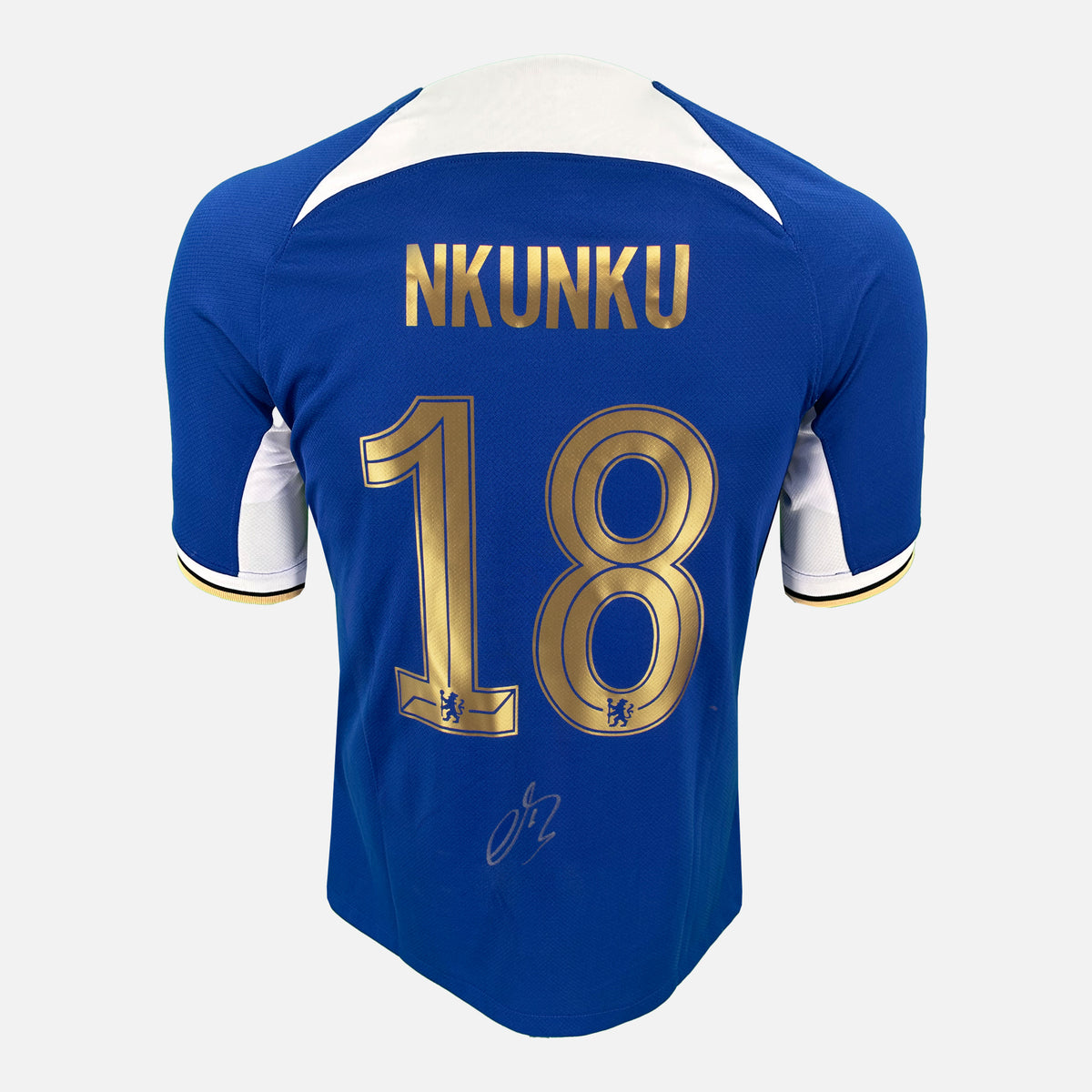 Christopher Nkunku Signed Chelsea Shirt, Home [18] — Chelsea signed shirt from the 2023 to 2024 season | The Vault