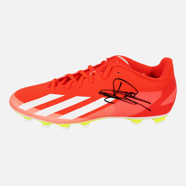 Clarence Seedorf Signed Football Boot Adidas Orange [Left]