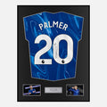 Framed Cole Palmer Signed Chelsea Shirt 2024-25 Home [Classic]