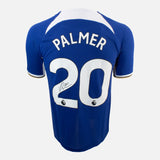 Framed Cole Palmer Signed Chelsea Shirt 2023-24 Home [Modern]