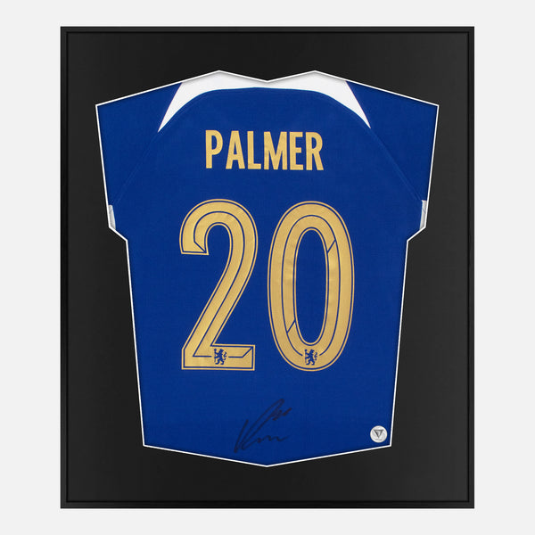 Framed Cole Palmer Signed Chelsea Shirt, Blue Home [Mini]