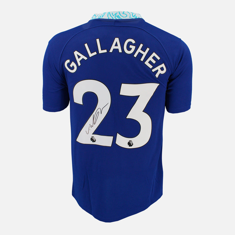 Framed Conor Gallagher Signed Chelsea Shirt 2022-23 Home [Modern]
