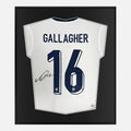 Framed Conor Gallagher Signed Shirt, Autograph England Kit [Lite]