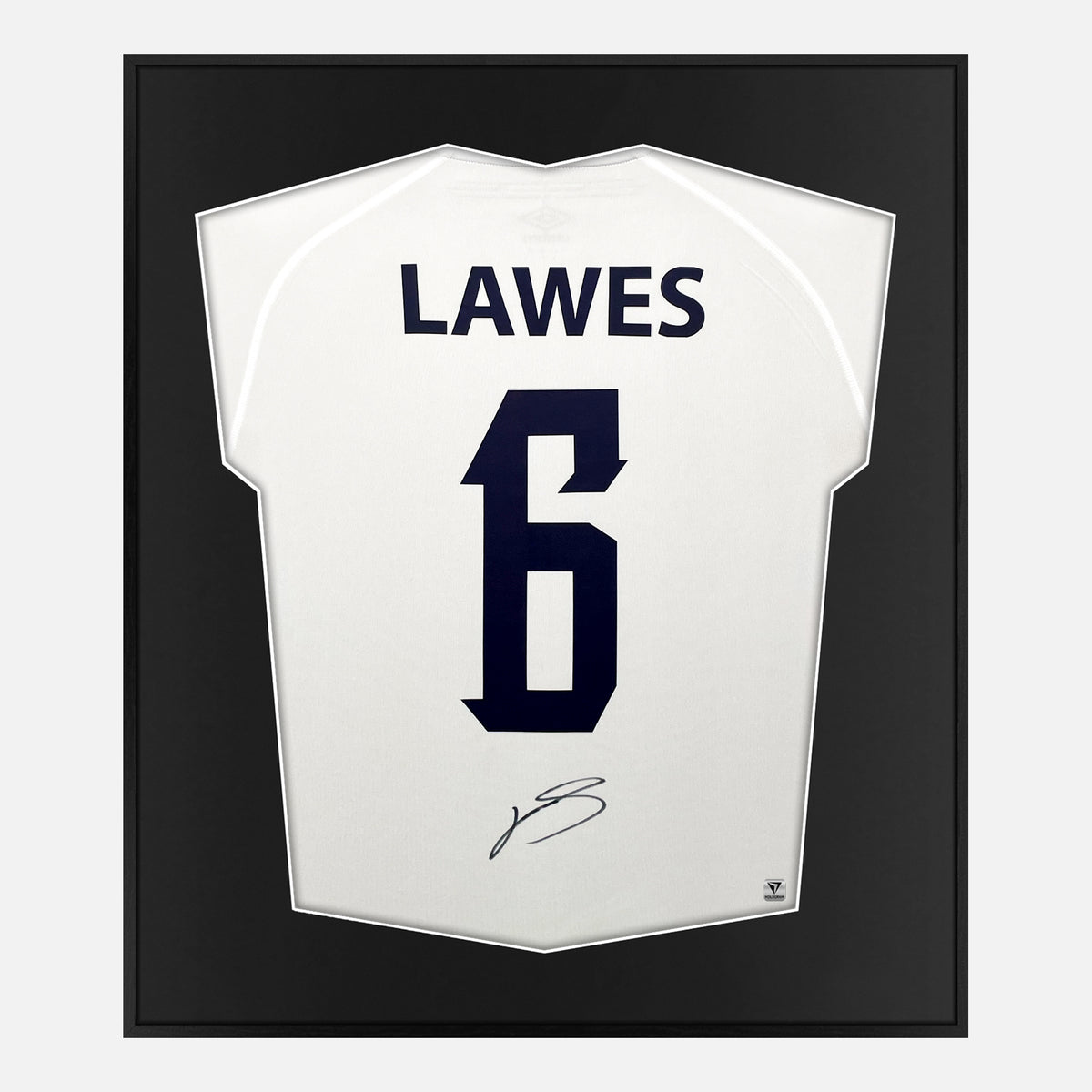Framed Courtney Lawes Signed England Shirt [Lite] — Authentic signature with NFC and COA | The Vault
