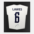Framed Courtney Lawes Signed England Shirt [Lite]