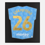 Framed Coventry City Signed Shirt, 2026 Champions [Lite]