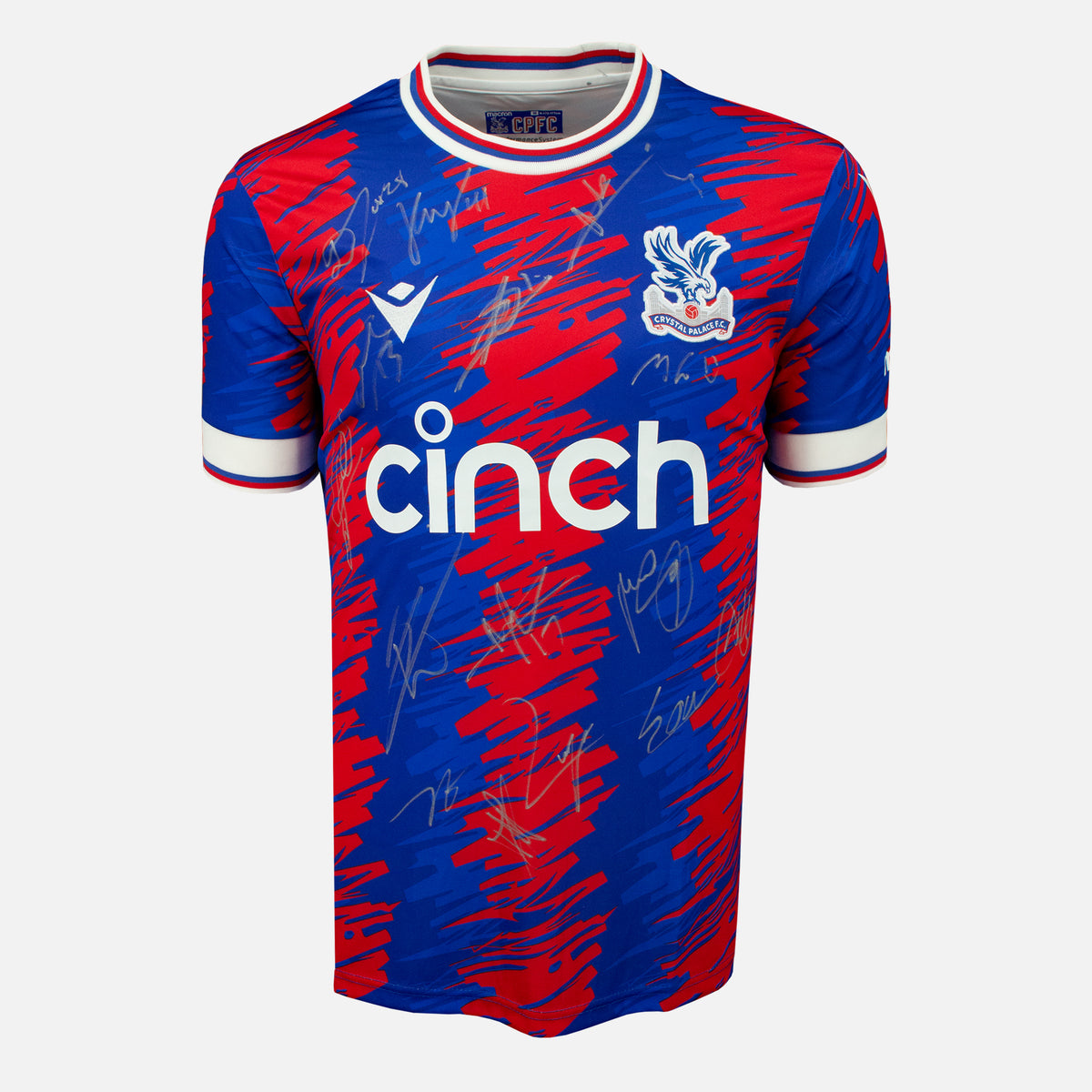 Squad Signed Crystal Palace Shirt 2022-23 Home [15 Autographs] — Crystal Palace signed shirt from the 2022 to 2023 season | The Vault