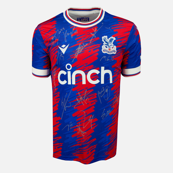 Squad Signed Crystal Palace Shirt 2022-23 Home [15 Autographs]