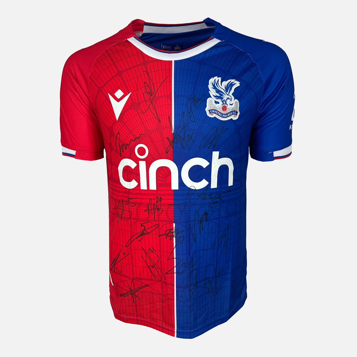 Squad Signed Crystal Palace Shirt 2023-24 Home [18 Autographs] — Crystal Palace signed shirt from the 2023 to 2024 season | The Vault