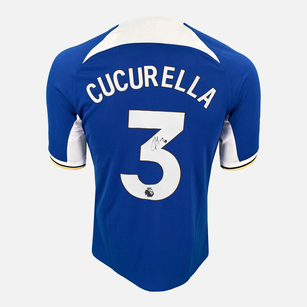 Cucurella Signed Chelsea Shirt 2023-24 Home [3] — Chelsea signed shirt from the 2023 to 2024 season | The Vault