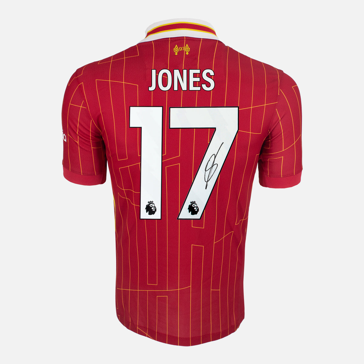 Curtis Jones Signed Liverpool Shirt 2024-25 Home [17] — Liverpool signed shirt from the 2024 to 2025 season | The Vault