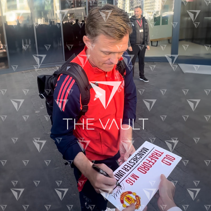 Darren Fletcher Signed Stadium Sign Manchester United