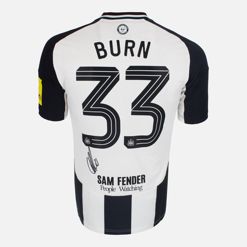Framed Dan Burn Signed Newcastle United Shirt 2025 Final [Classic]
