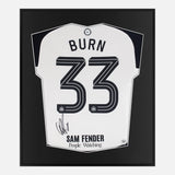 Framed Dan Burn Signed Shirt, Newcastle United League Cup Final [Lite]