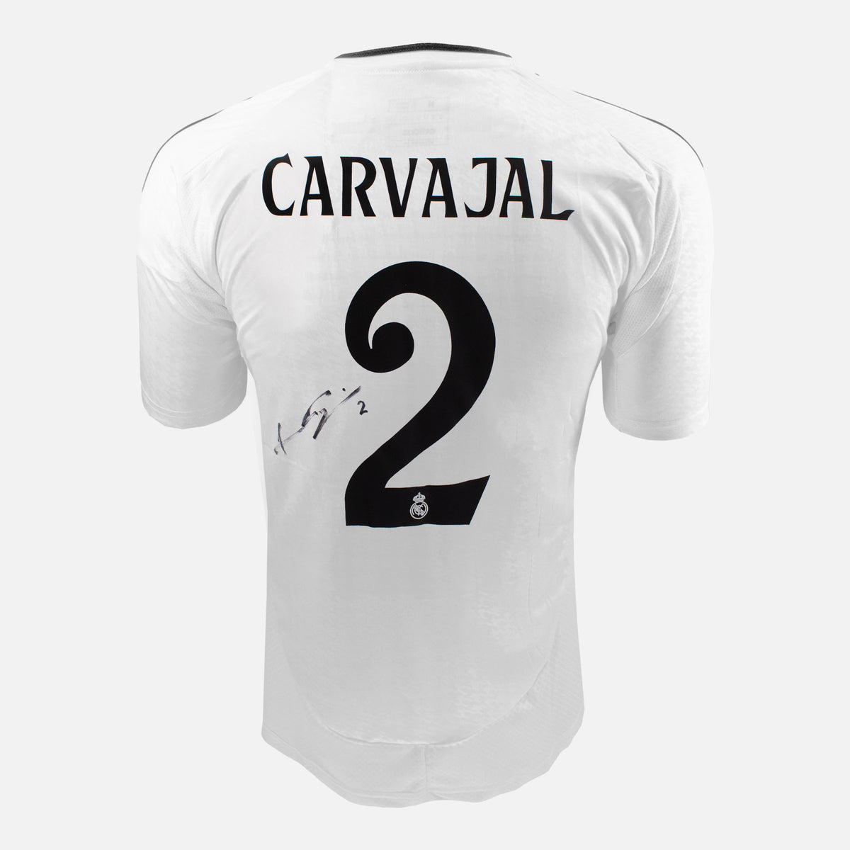 Dani Carvajal Signed Real Madrid Shirt 2024-25 Home [2] — Real Madrid signed shirt from the 2024 to 2025 season | The Vault