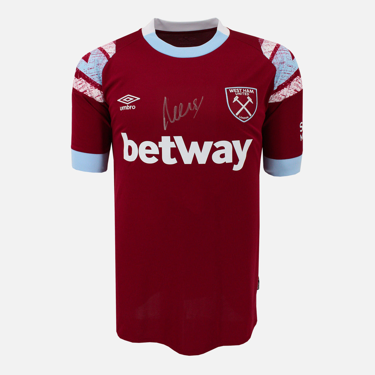 Danny Ings Signed West Ham United Shirt 2022-23 Home [Front] — West Ham United signed shirt from the 2022 to 2023 season | The Vault