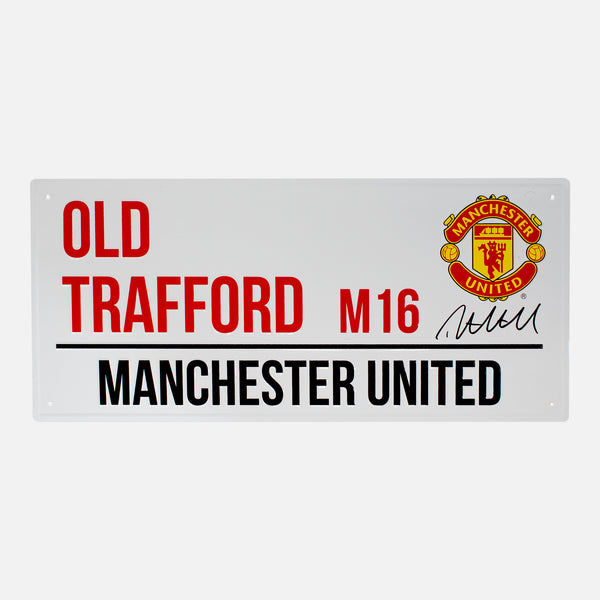 Darren Fletcher Signed Stadium Sign Manchester United