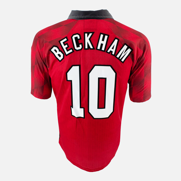 David Beckham Signed Manchester United Shirt 1996-98 Home [Front]