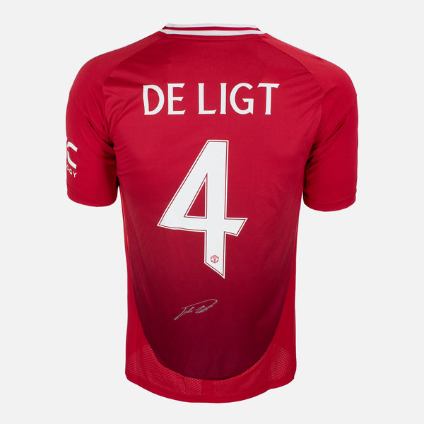 De Ligt Signed Shirt, Manchester United 2024-25 Home [4]