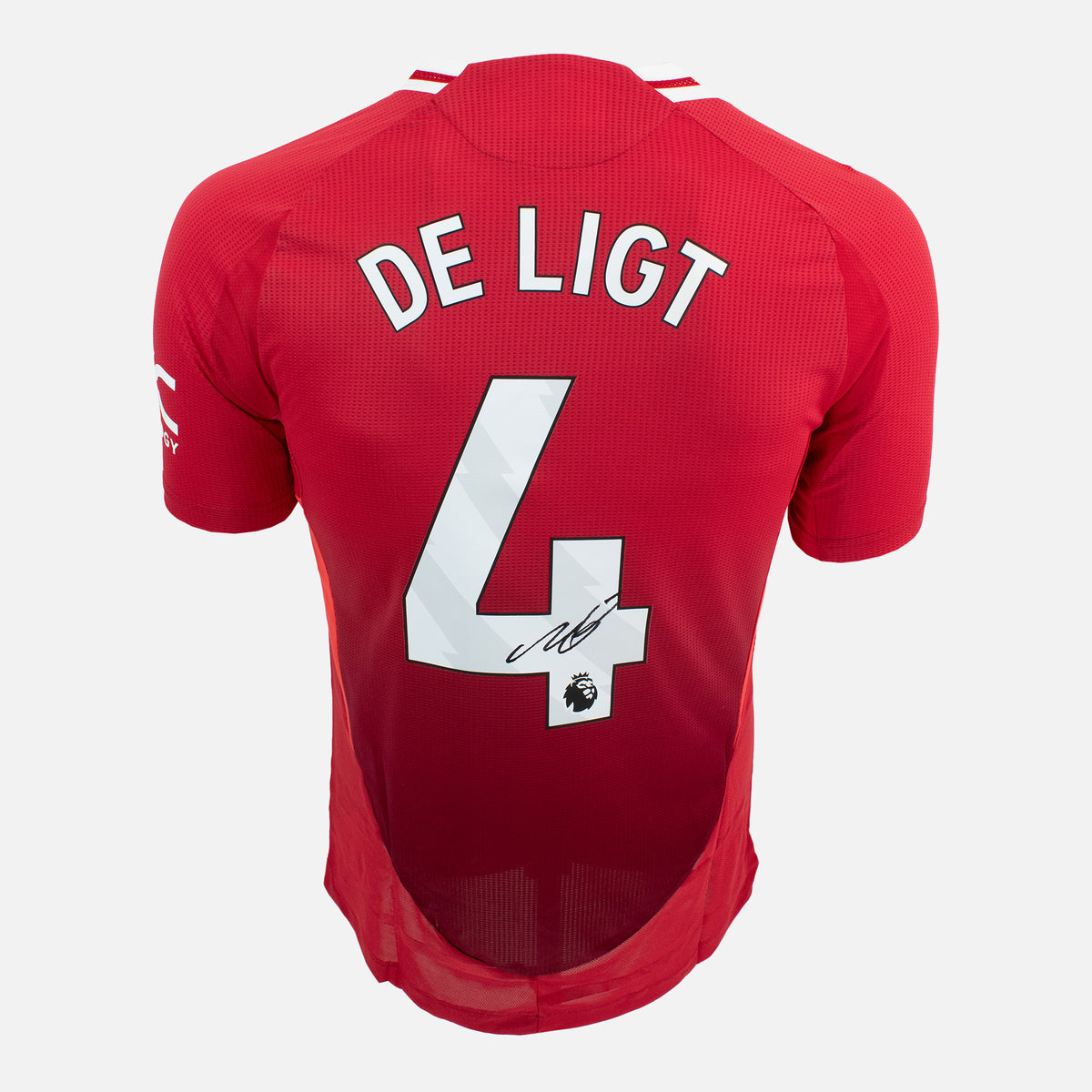 Matthijs De Ligt Signed Manchester United Shirt 2024-25 Home [4] — Manchester United signed shirt from the 2024 to 2025 season | The Vault