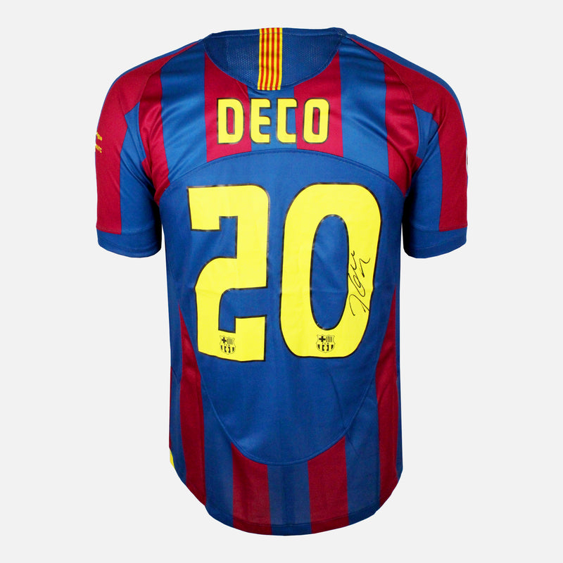 Deco Signed Barcelona Shirt 2005-06 Home Final [20]