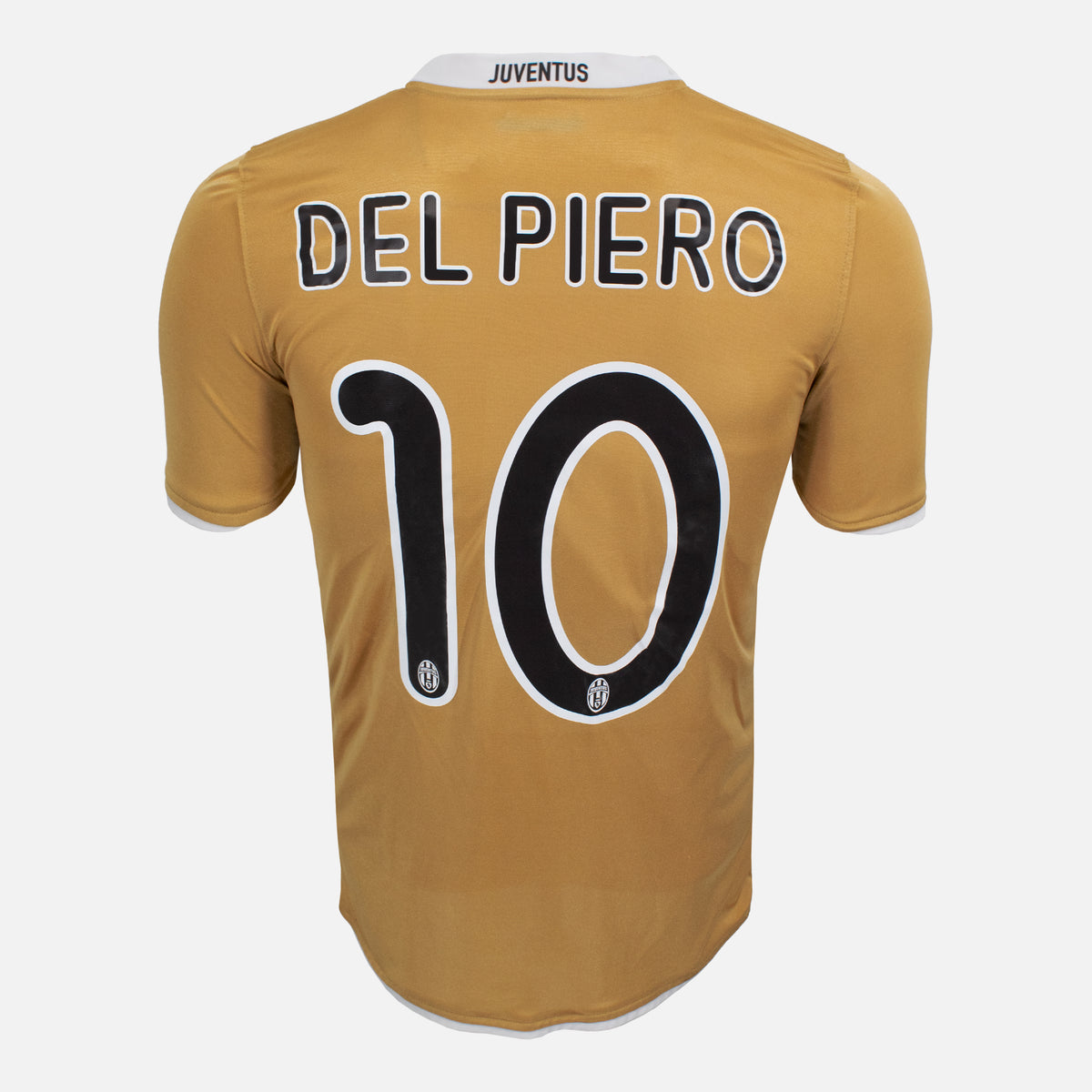 2008-09 Juventus Away Shirt Gold Del Piero 10 [Good] S — Verified official Juventus shirt, condition graded | The Vault