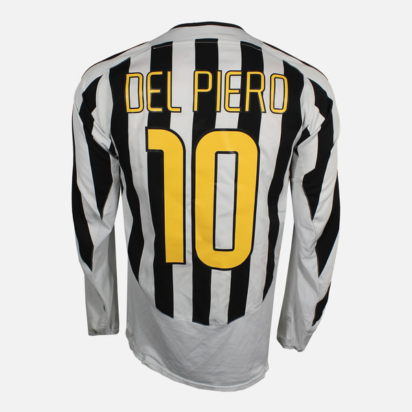2003-04 Juventus Home Shirt Del Piero 10 long sleeve [Good] L