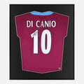 Framed Di Canio Signed Shirt, West Ham Retro Home [Lite]