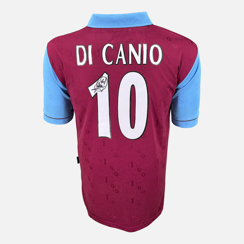 Framed Paolo Di Canio Signed West Ham United Shirt 1995 Home [Modern]