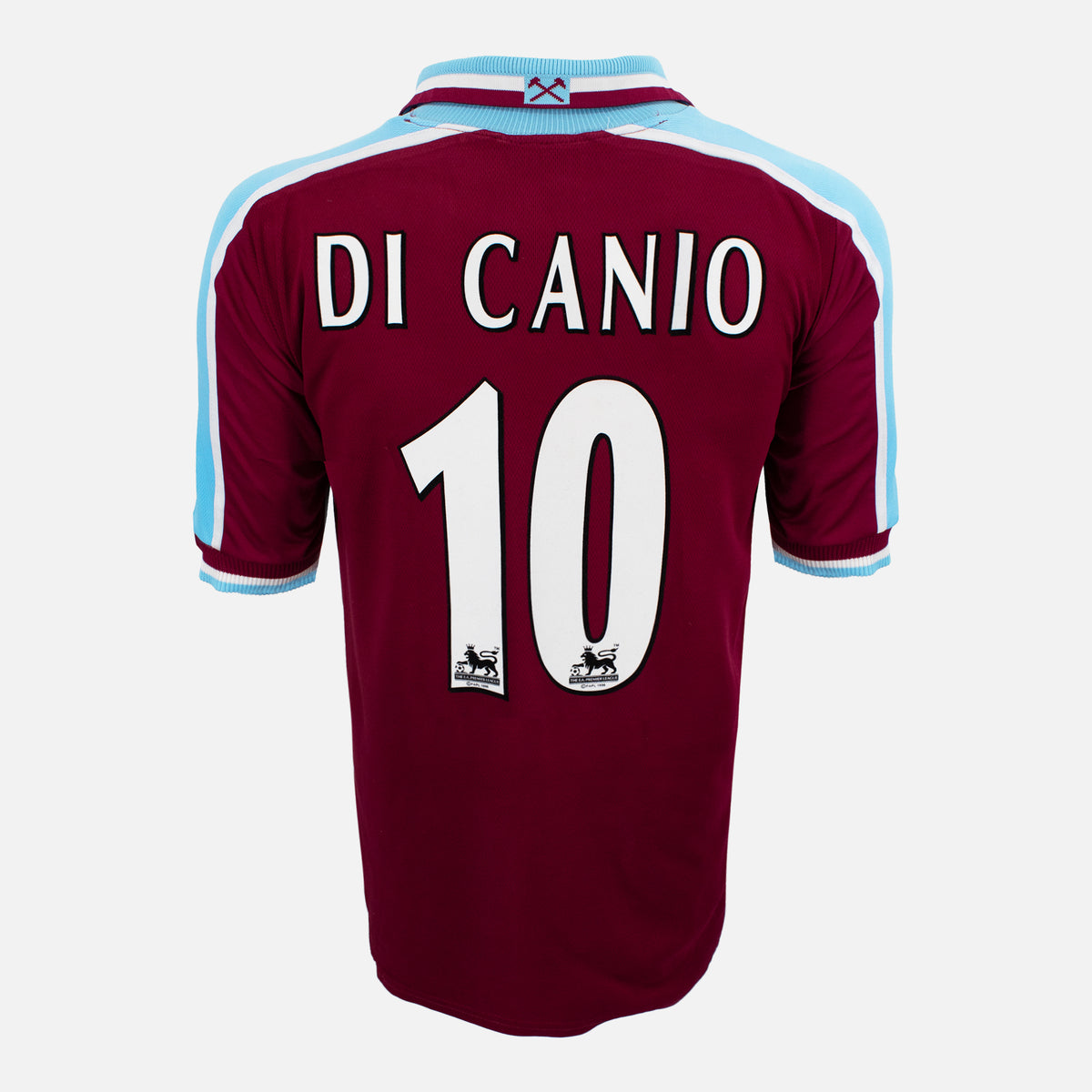 1999-01 West Ham Home Shirt Di Canio 10 FILA [Excellent] XL — Verified official West Ham United shirt, condition graded | The Vault