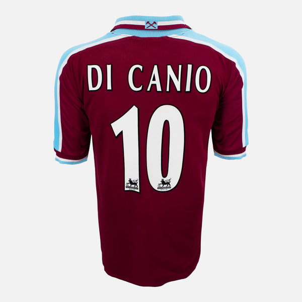 1999-01 West Ham Home Shirt Di Canio 10 FILA [Excellent] XL