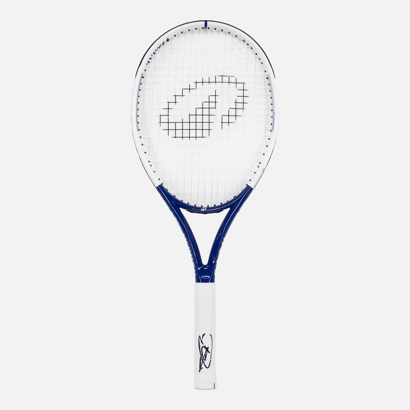 Novak Djokovic Signed Tennis Racket Blue/White
